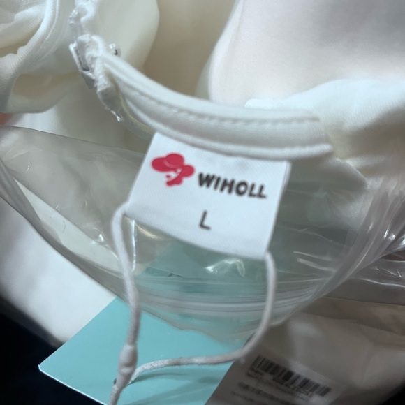 WIMOLL White Sleeveless Dress Sz L Women - Picture 3 of 6